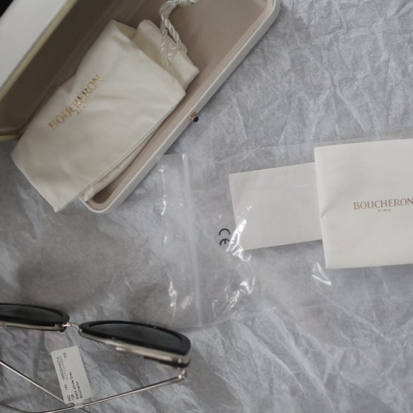 NWT Boucheron Cat Eye Black Sunglasses. - Picture 6 of 11